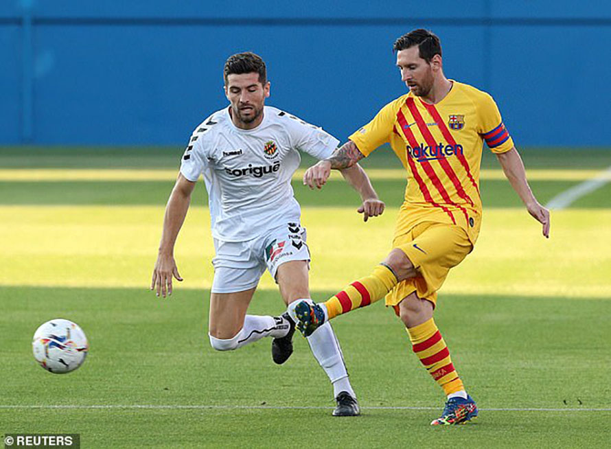 बार्सिलोना छाड्ने असफल प्रयासपछि मेसीले खेले पहिलो खेल