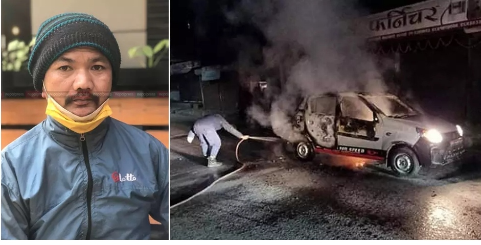 चालक कुम्भनारायणको वयान- ट्याक्सीसँगै मलाई पनि जलाउने रहेछन्