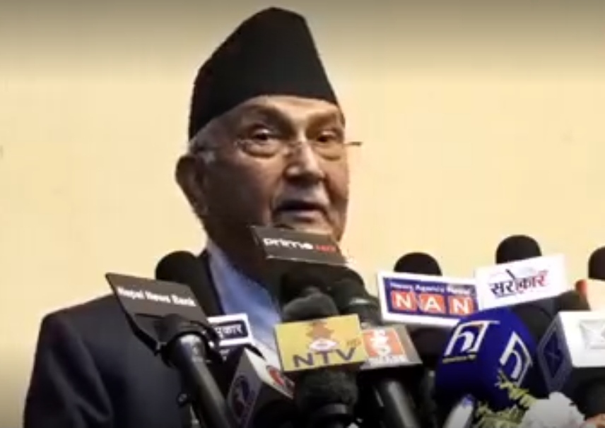 ओलीले भने- यो देश प्रचण्ड भन्ने मान्छेको स्वार्थको सती जानुपर्ने हो ?