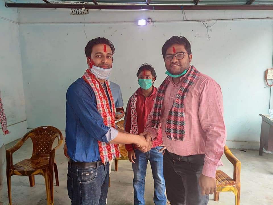 चिराग अग्रवाल भए मारवाडी युवा मंच मकवानपुरको अध्यक्ष
