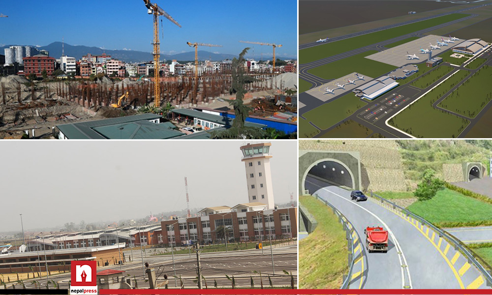 यी हुन् निषेधाज्ञामा पनि काम नरोकिएका ठूला आयोजना