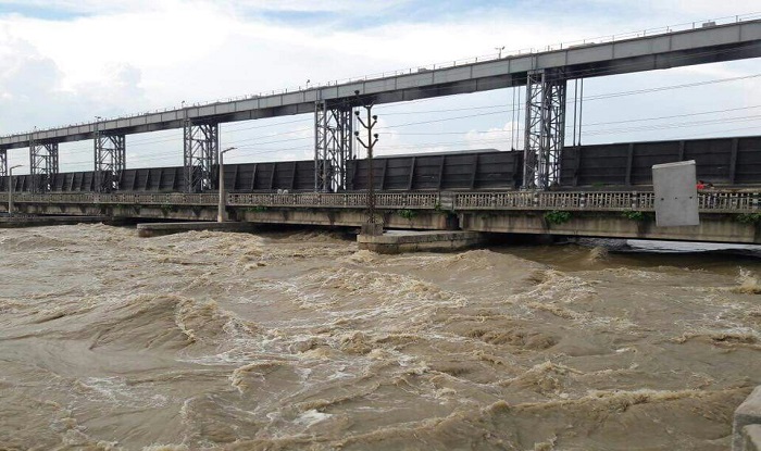 सप्तकोशी नदीमा पानीको वहाव यस वर्षकै उच्च, कोशी ब्यारेजका ३५ वटा ढोका खोलियो