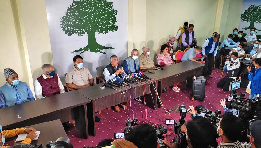 महाधिवेशनमा साझा उम्मेदवार घोषणा गर्ने पौडेल समूहको प्रतिबद्धता