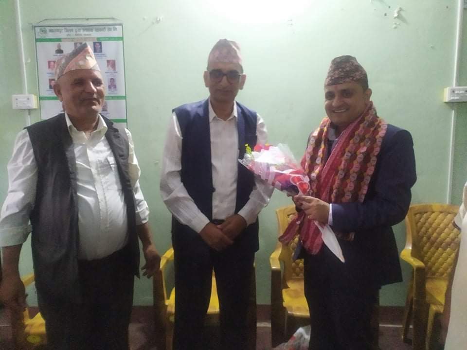 जिल्ला दुग्ध सहकारी संघ मकवानपुरले गर्यो सचिव पाण्डेको स्वागत