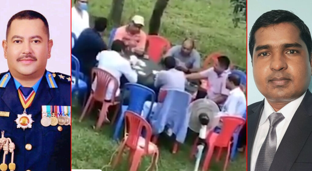 सिडिओसँग बसेर जुवा खेल्ने एसपी हेडक्वार्टर तानिए
