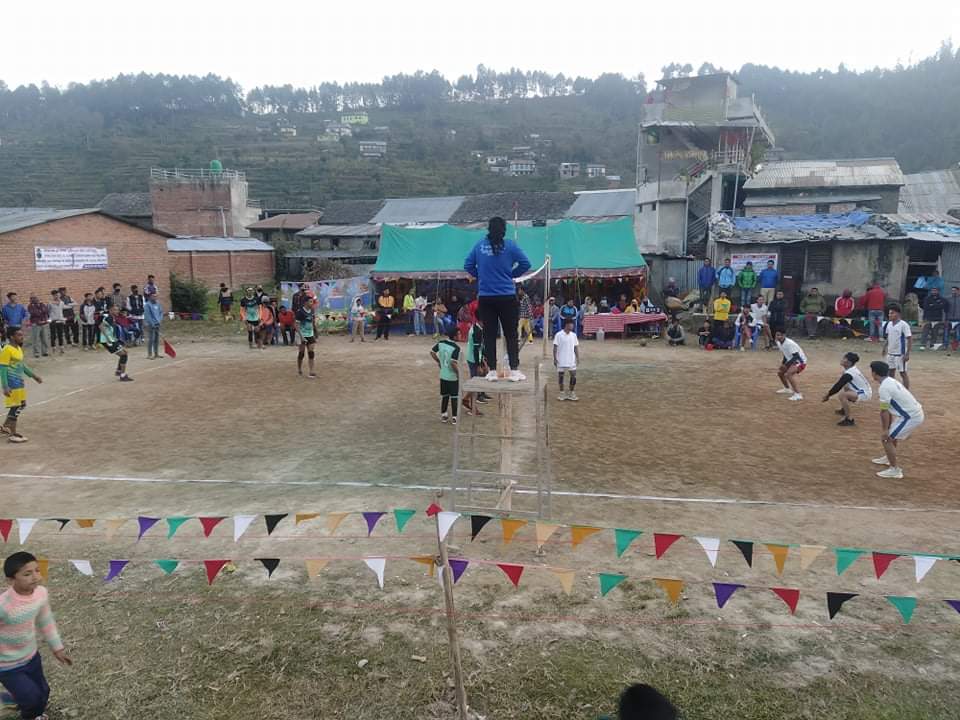 बिनयबाबु स्मृति भलिबल प्रतियोगिताको फाइनलमा आयोजक र आमभन्ज्याङ भिड्ने