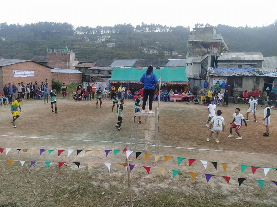 बिनयबाबु स्मृति भलिबल प्रतियोगिताको फाइनल भोलि फाइनलमा आयोजक र आमभन्ज्याङ भिड्ने