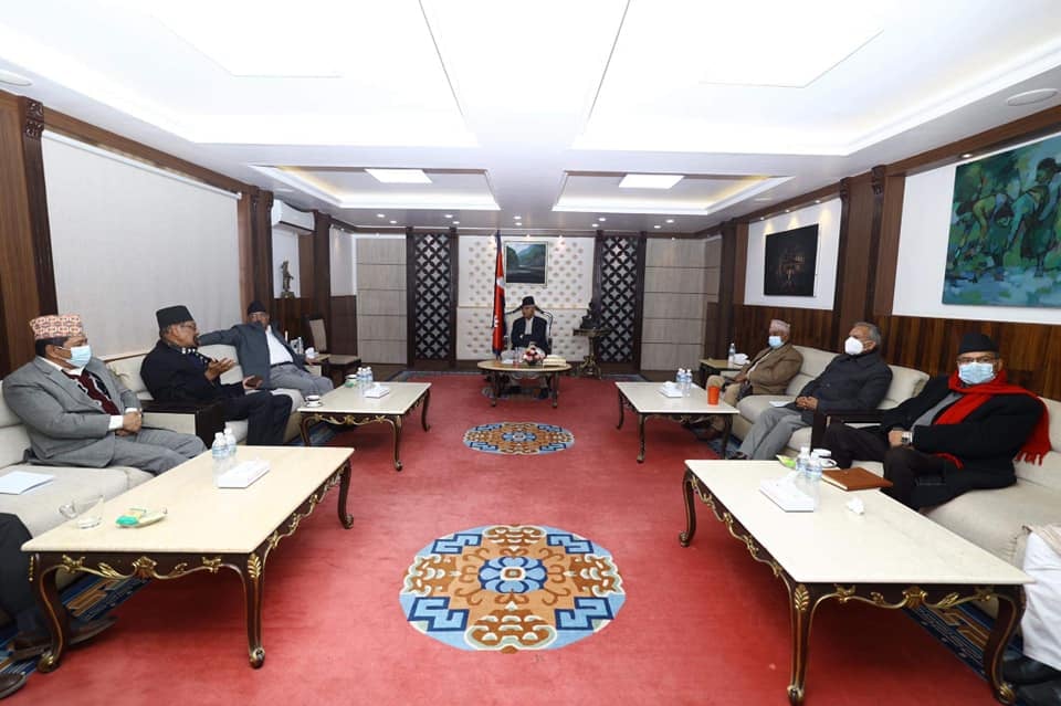 एमालेलाई संसद अवरोध नगरी संवादमा आऊन सर्वदलीय बैठकको आह्वान