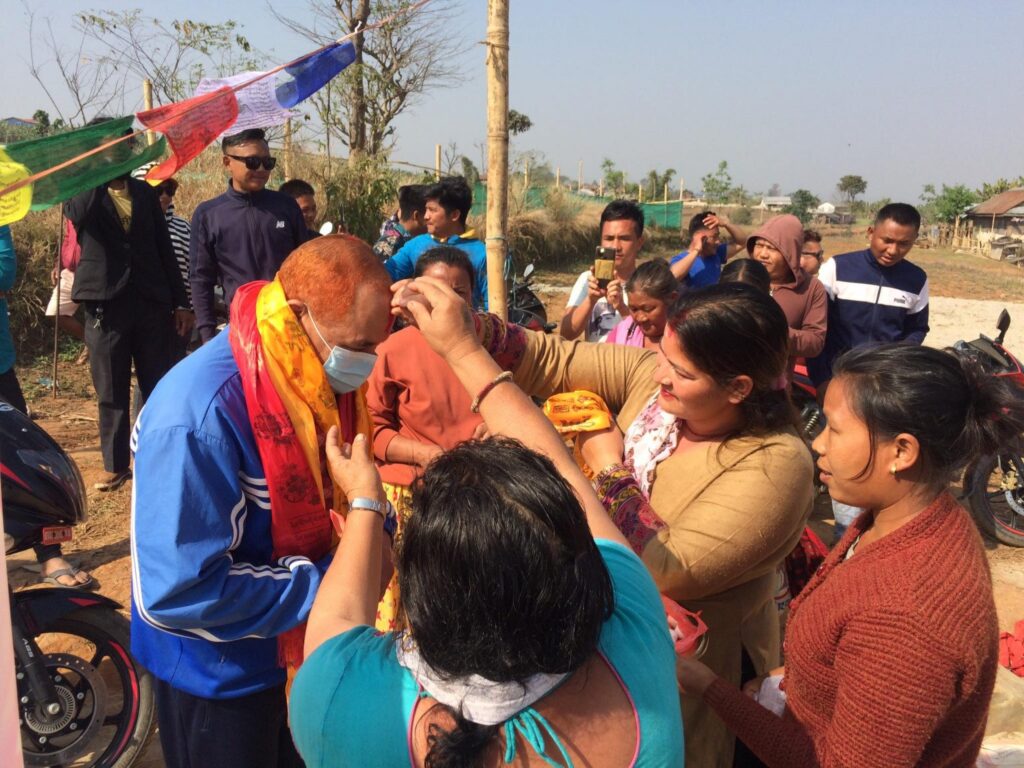 मेयर महतद्वारा भोर्लेमा पक्की सडकको उद्घाटन्