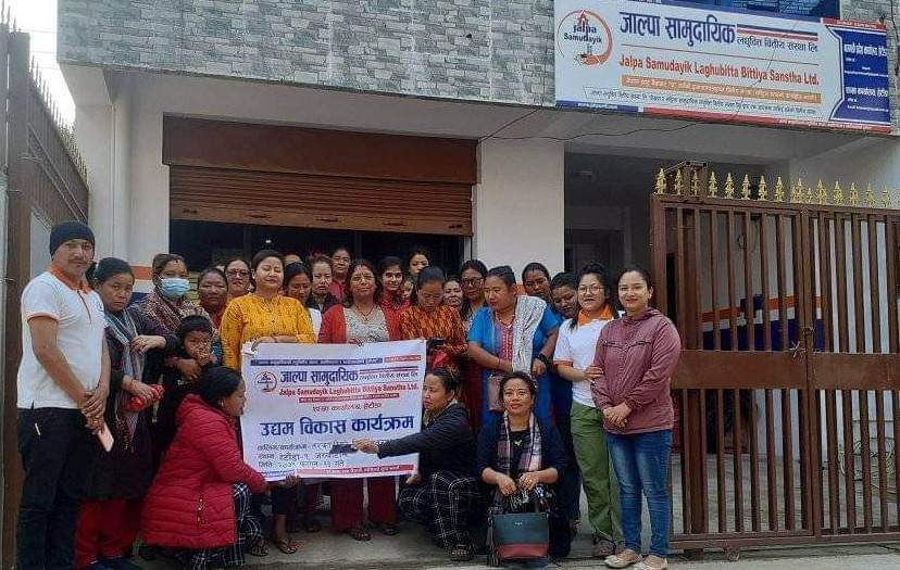 जाल्पा सामुदायिक लघुबित्तद्वारा सदस्यलाई तरकारीको बिउ बितरण