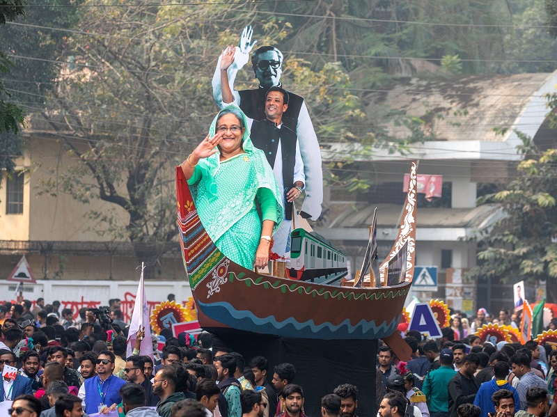 बंगलादेशमा शेख हसिनाको पार्टीले जित्यो २२३ सिट