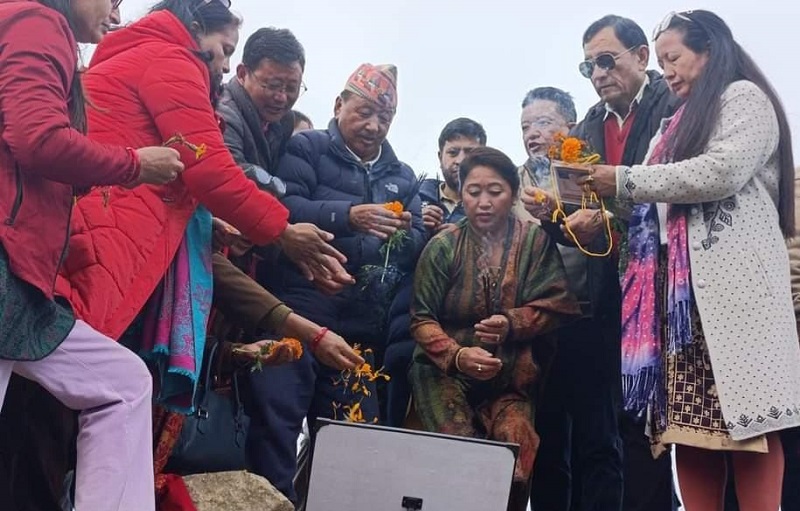 पाथीभरा केबलकारको शिलान्यास, १५ महिनाभित्र निर्माण सम्पन्न हुने
