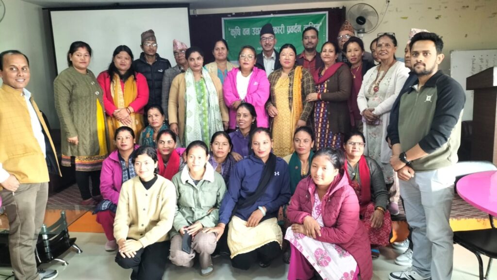 हेटौंडामा तीन दिने कृषि वन उद्यम सहकारी प्रर्वद्धन तालिम