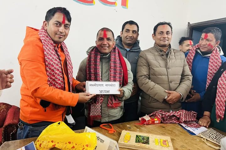 पत्रकार महासंघ पर्वतमा सापकोटा बने सर्वसम्मत अध्यक्ष