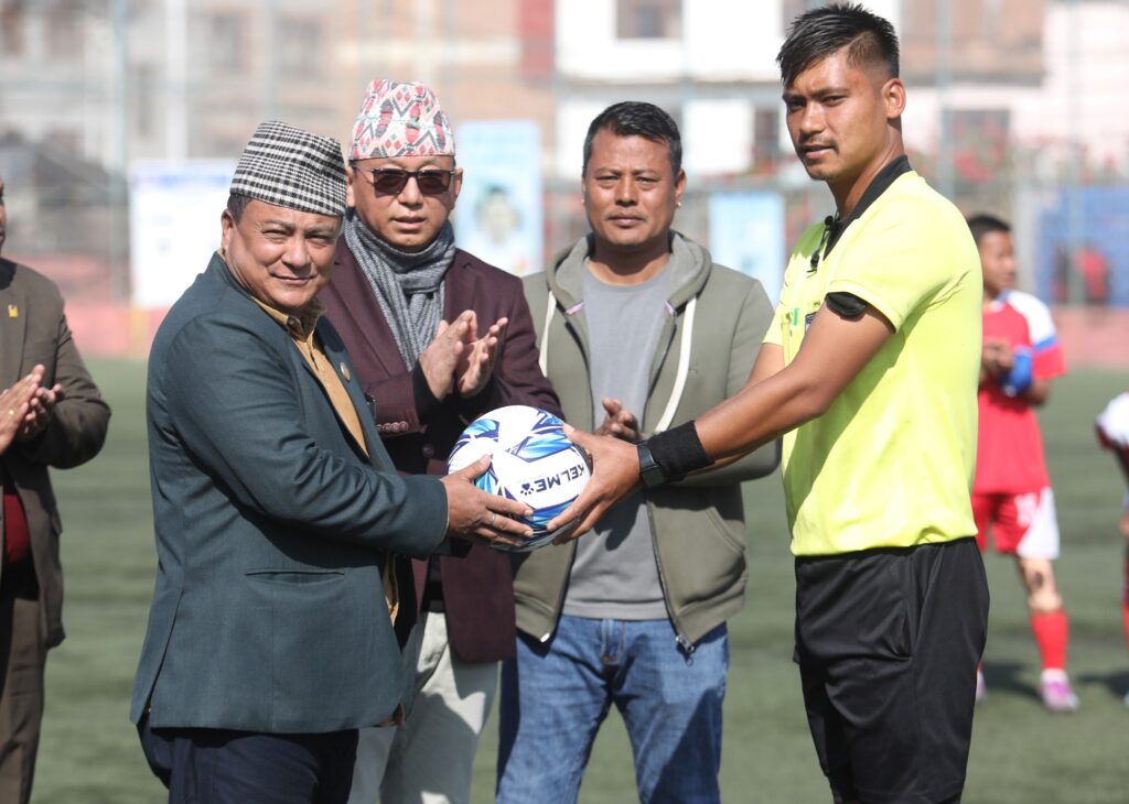 मन्त्री महर्जनले गरे एन्फा यू–१६ युथ लिगको उद्घाटन