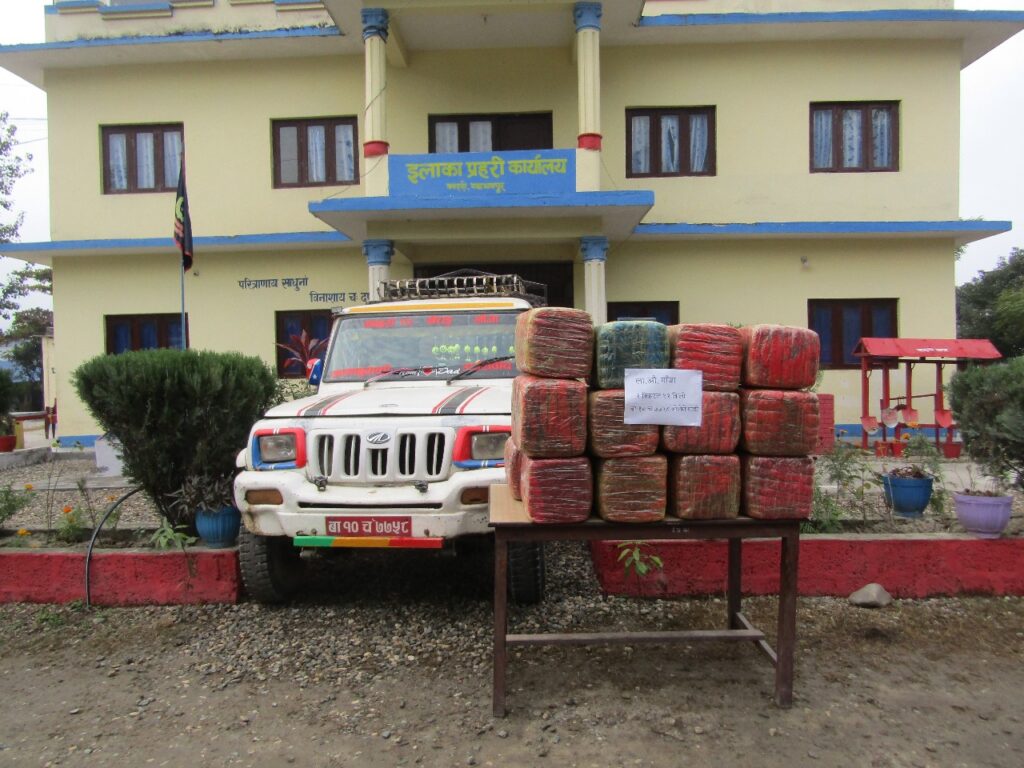 मकवानपुरबाट २१२ किलो गाँजा बरामद