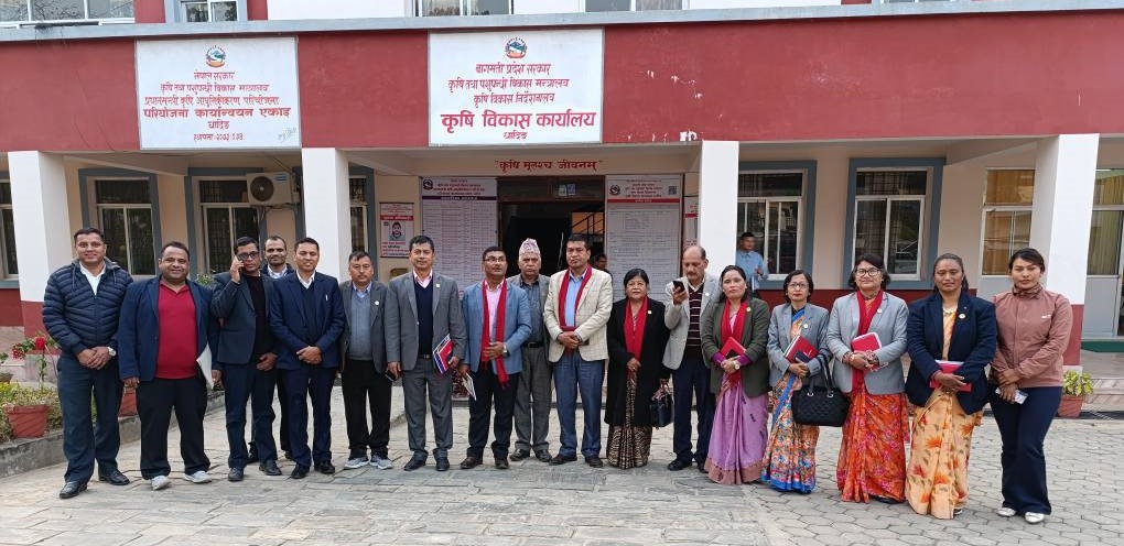 बागमती प्रदेश शिक्षा, स्वास्थ्य तथा कृषि समितिद्वारा धादिङ, नुवाकोट र रसुवामा अनुगमन