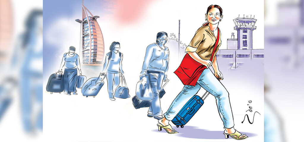 मकवानपुरबाट वैदेशिक रोजगारीमा जाने महिला बढे