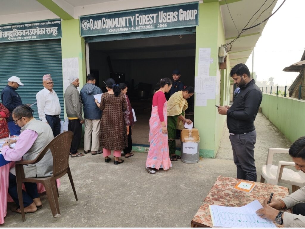 रानी वनमा मतदान कार्य सुरु