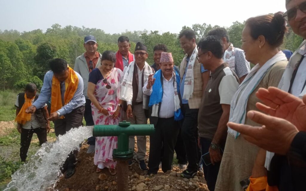 बकैयामा बोरिङ सिँचाइले बन्जर भूमि हरियाली
