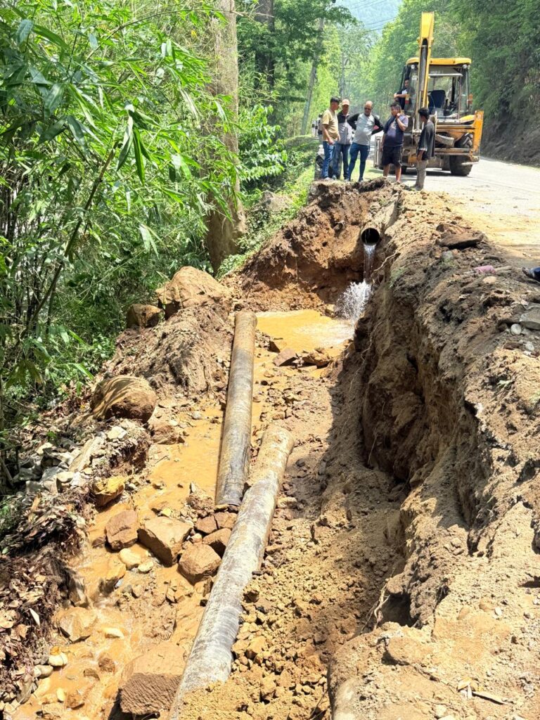 हेटौंडाको मुख्य बजार क्षेत्रमा दुई दिन पानी आपूर्ति बन्द, मुख्य पाइप क्षतिग्रस्त
