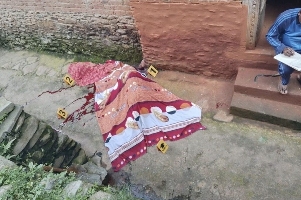 मकवानपुरको थाहानगरमा धारिलो हतियार प्रहार गरी महिलाको मृत्यु